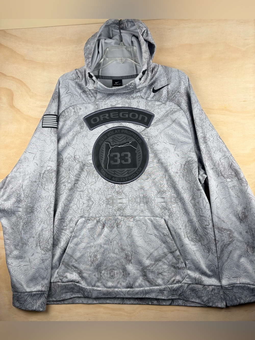 Nike Therma-Fit Oregon Ducks Hyperspeed Hoodie Mens Sz 3XL Troop 33 Sweatshirt